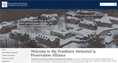 Desktop Screenshot of preservepennhurst.com